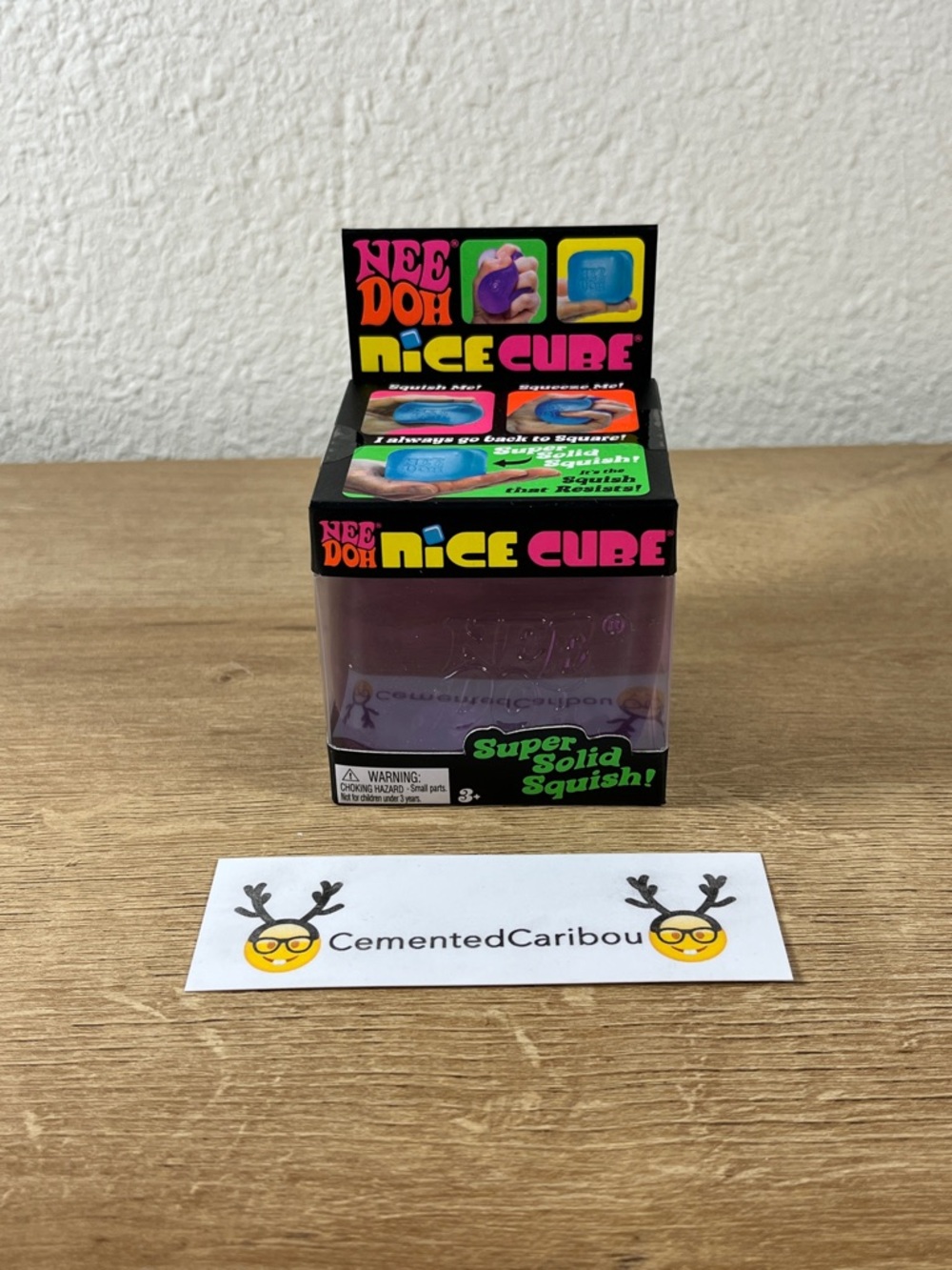 NeeDoh Nice Cube Purple Stress Relief Squishy Fidget Toy NEW SEALED